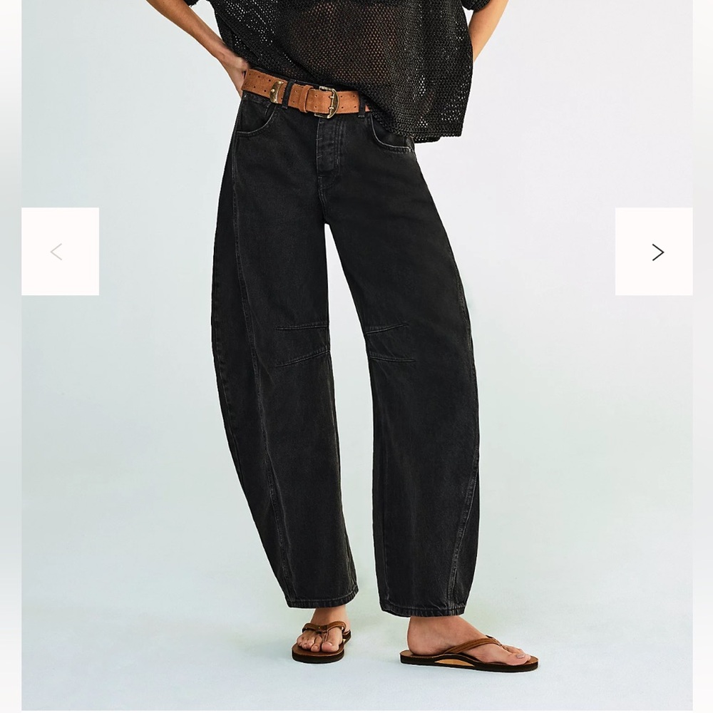 Free People We The Free Barrel Jeans Sz 28
